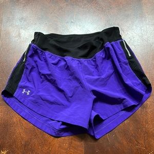 Womens Under Armour shorts - small- purple& black